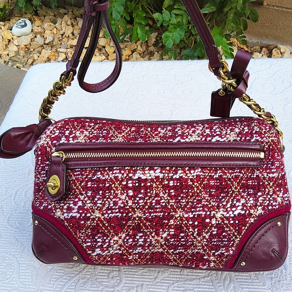 Coach Poppy Quilted Boucle Flight Bag - Perfect Condition - Picture 3 of 14